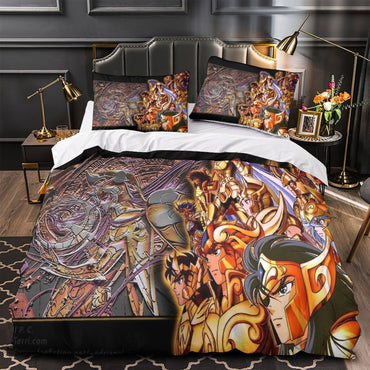 Saint Seiya Bedding Set Pattern Quilt Cover Without Filler (Online Order Only)