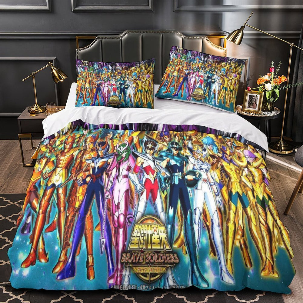 Saint Seiya Bedding Set Pattern Quilt Cover Without Filler (Online Order Only)
