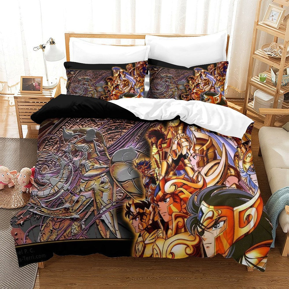 Saint Seiya Bedding Set Pattern Quilt Cover Without Filler (Online Order Only)