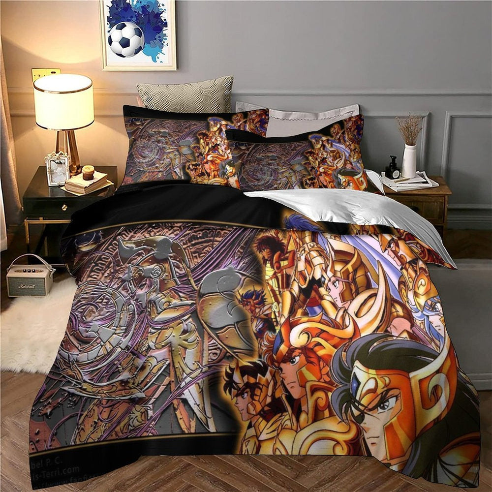 Saint Seiya Bedding Set Pattern Quilt Cover Without Filler (Online Order Only)