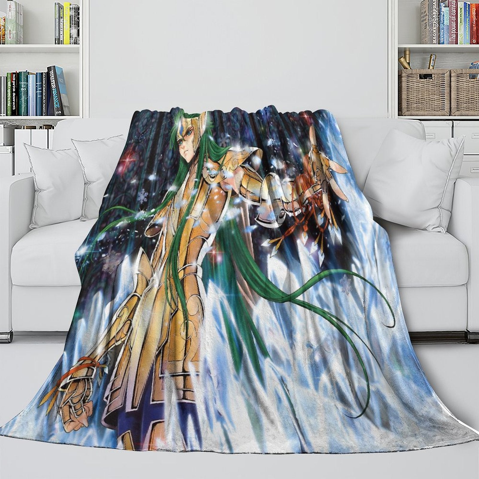 Saint Seiya Blanket Flannel Fleece Throw Room Decoration (Online Order Only)