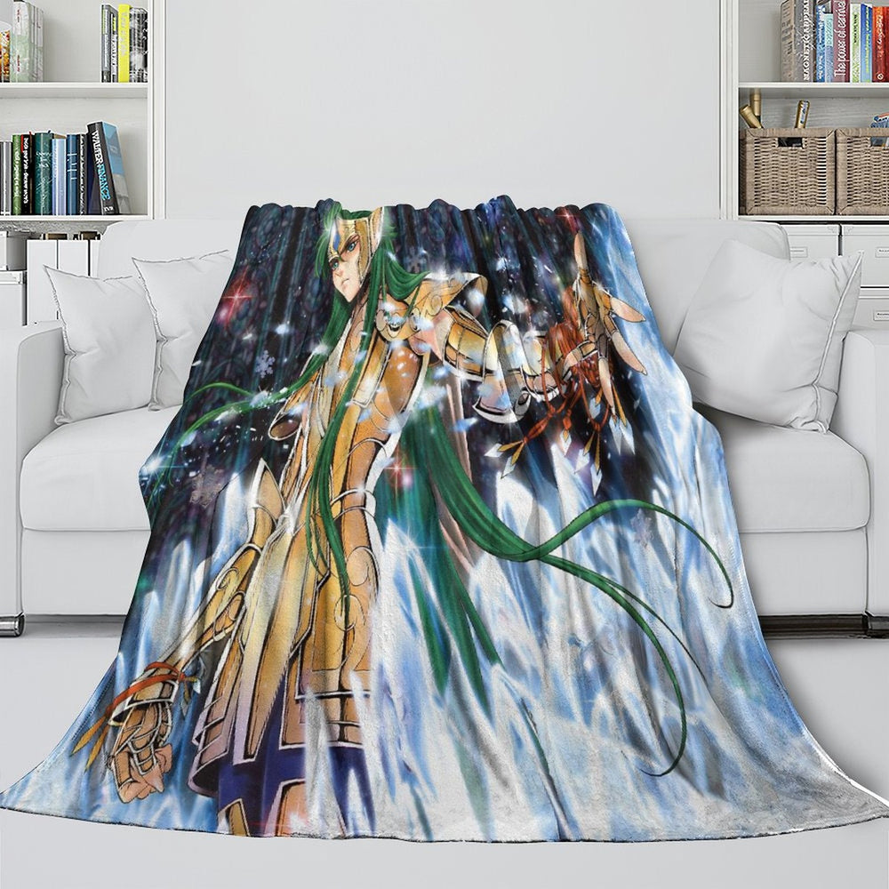 Saint Seiya Blanket Flannel Fleece Throw Room Decoration (Online Order Only)