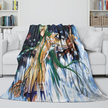Saint Seiya Blanket Flannel Fleece Throw Room Decoration (Online Order Only)