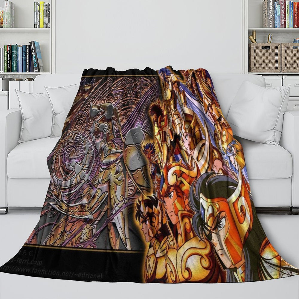 Saint Seiya Blanket Flannel Fleece Throw Room Decoration (Online Order Only)