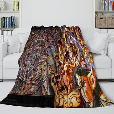 Saint Seiya Blanket Flannel Fleece Throw Room Decoration (Online Order Only)
