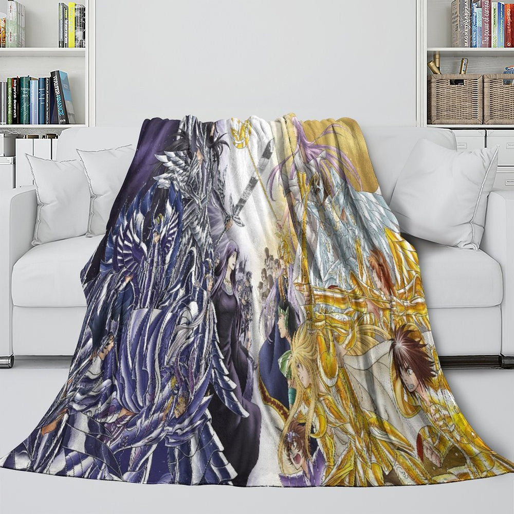 Saint Seiya Blanket Flannel Fleece Throw Room Decoration (Online Order Only)
