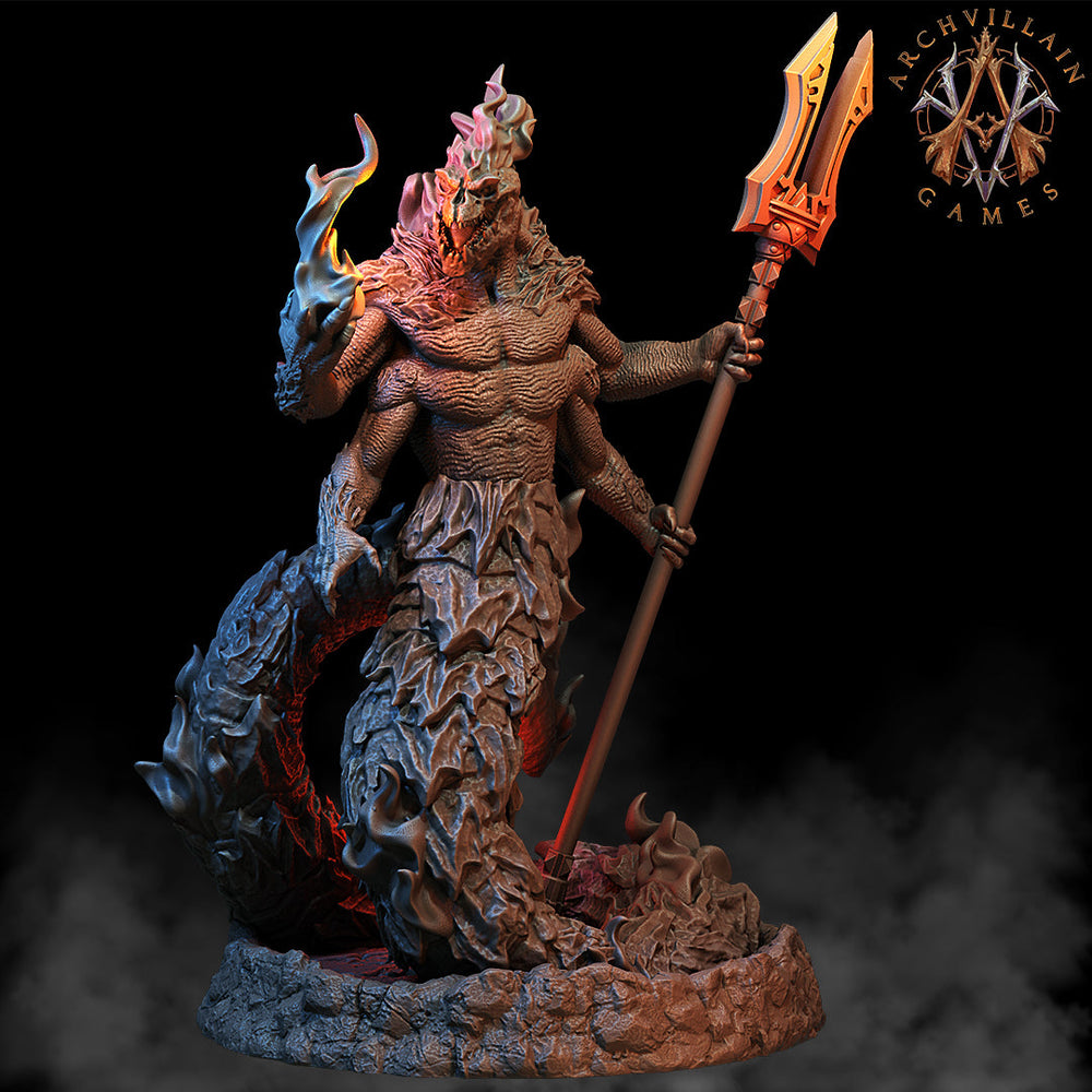 3D Printed Archvillain Games Magma Lords - Salamander Lords 28mm 32mm D&D (Online Only)
