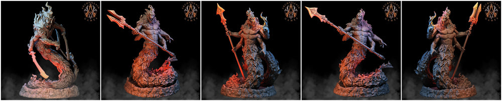 3D Printed Archvillain Games Magma Lords - Salamander Lords 28mm 32mm D&D (Online Only)