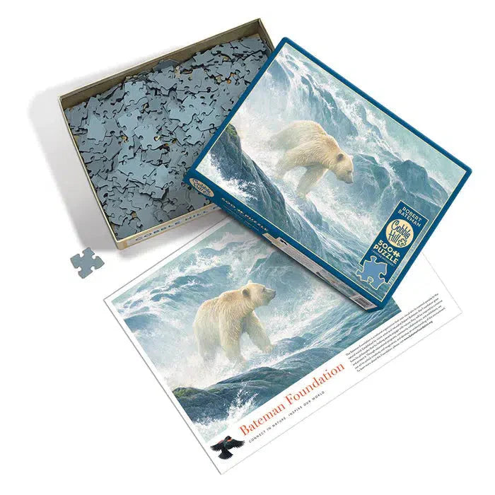 Salmon Watch - Spirit Bear 500 Piece Jigsaw Puzzle Cobble Hill (ONLINE ORDER ONLY)