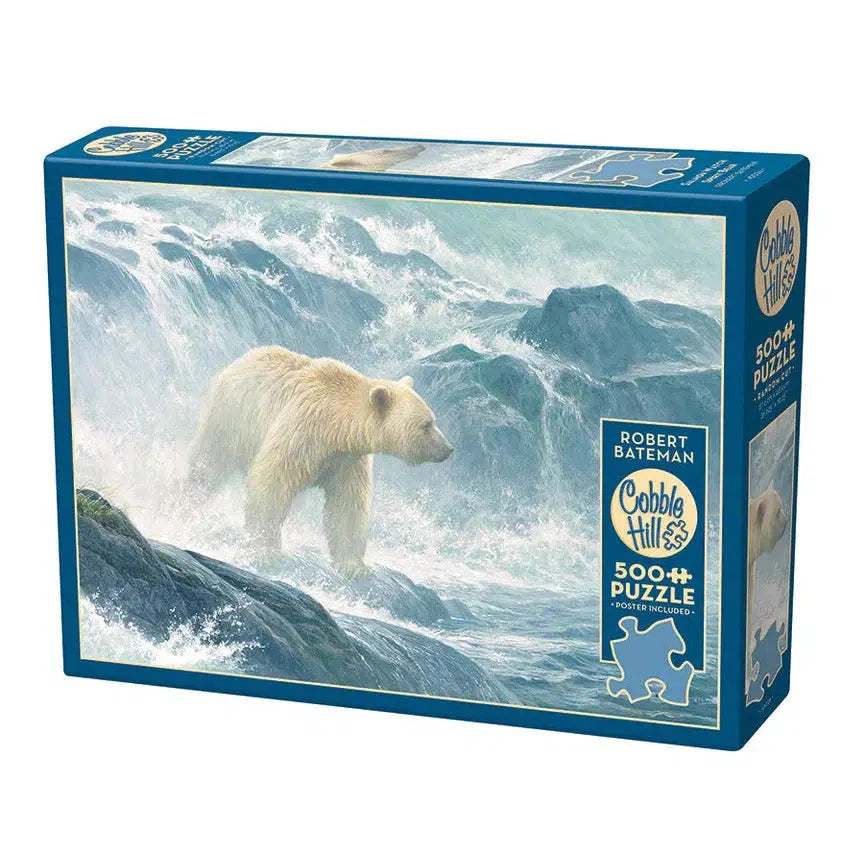 Salmon Watch - Spirit Bear 500 Piece Jigsaw Puzzle Cobble Hill (ONLINE ORDER ONLY)