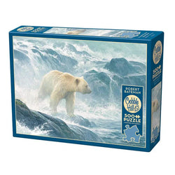 Salmon Watch - Spirit Bear 500 Piece Jigsaw Puzzle Cobble Hill (ONLINE ORDER ONLY)