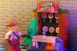 Custom Western Saloon Shooter Arcade Game made using LEGO parts (Online Order Only)