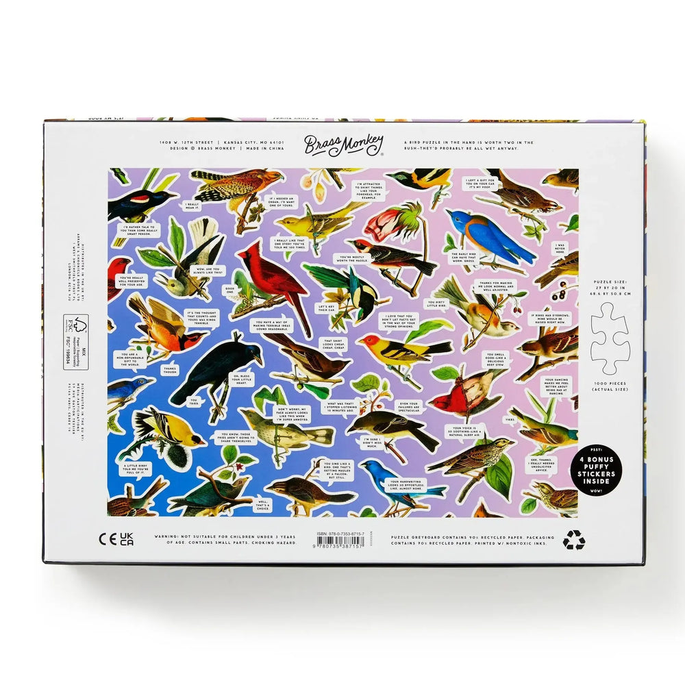 Salty Birds 1000 Piece Jigsaw Puzzle (+Stickers) Brass Monkey