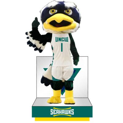 Sammy C. Hawk UNC Wilmington Seahawks Mascot Bobblehead (Presale) (ONLINE ORDER ONLY)