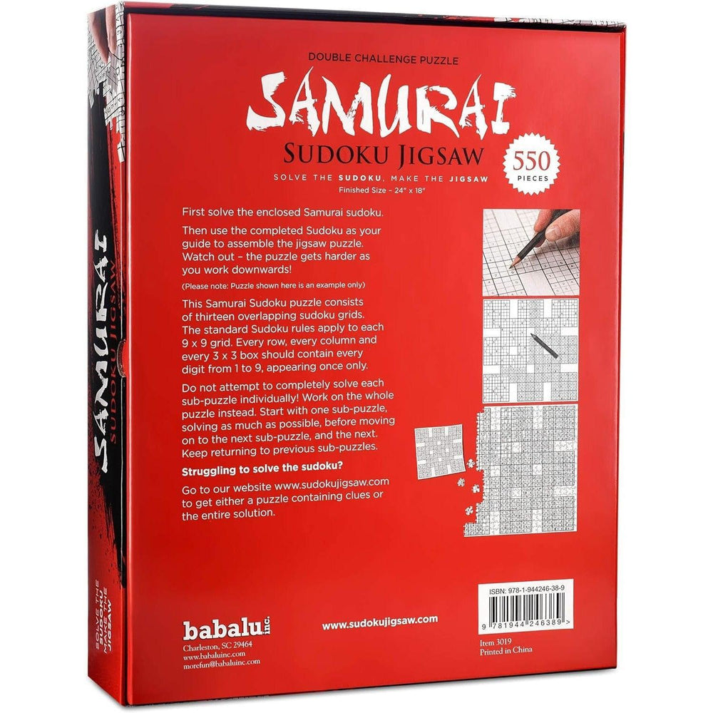 Samurai Sudoku 550 Piece Jigsaw Puzzle Babalu (ONLINE ORDER ONLY)