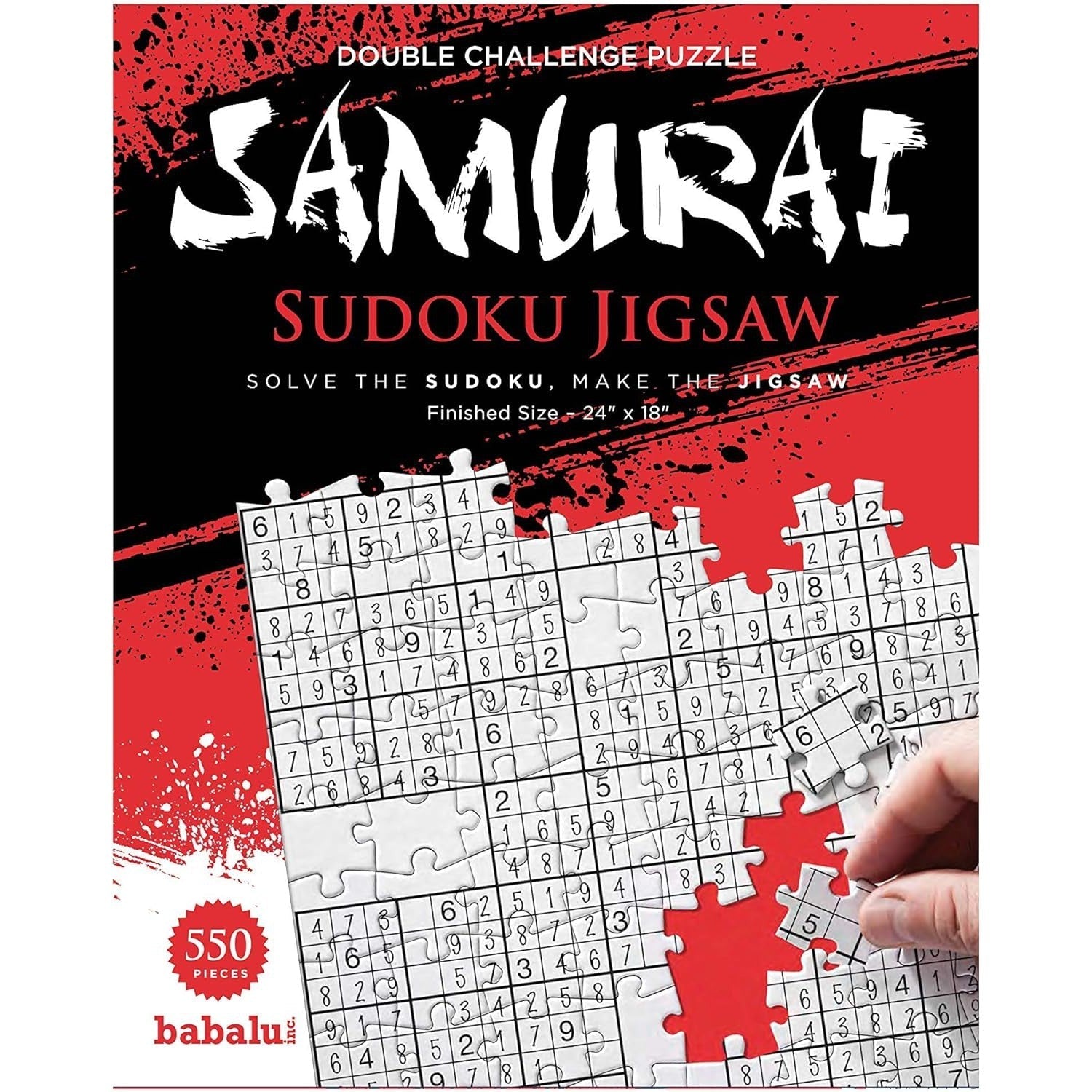 Samurai Sudoku 550 Piece Jigsaw Puzzle Babalu (ONLINE ORDER ONLY)