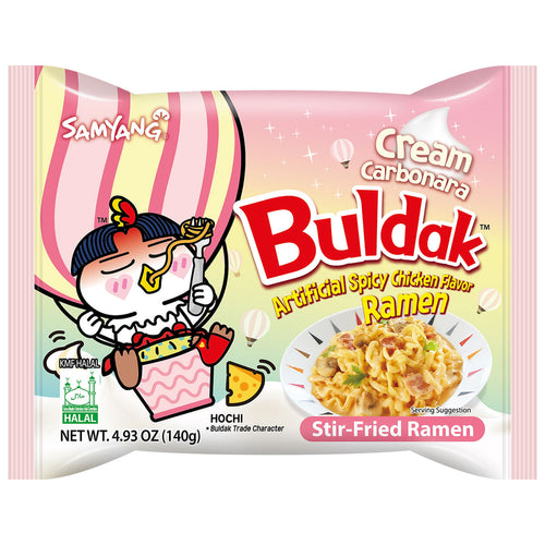 Buldak Creamy Chicken Carbonara Ramen (140g) (ONLINE ORDER ONLY)