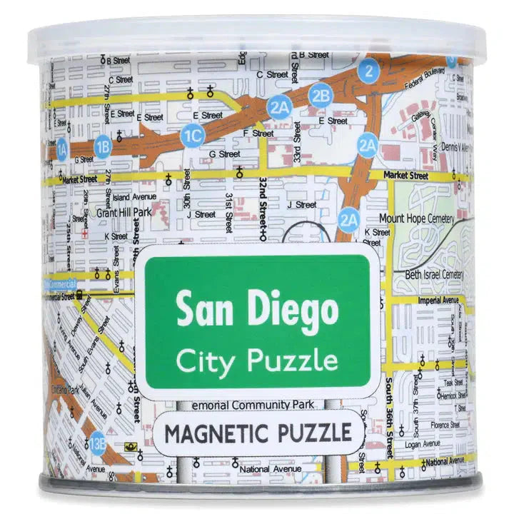 San Diego City 100 Piece Magnetic Jigsaw Puzzle Geotoys (ONLINE ORDER ONLY)