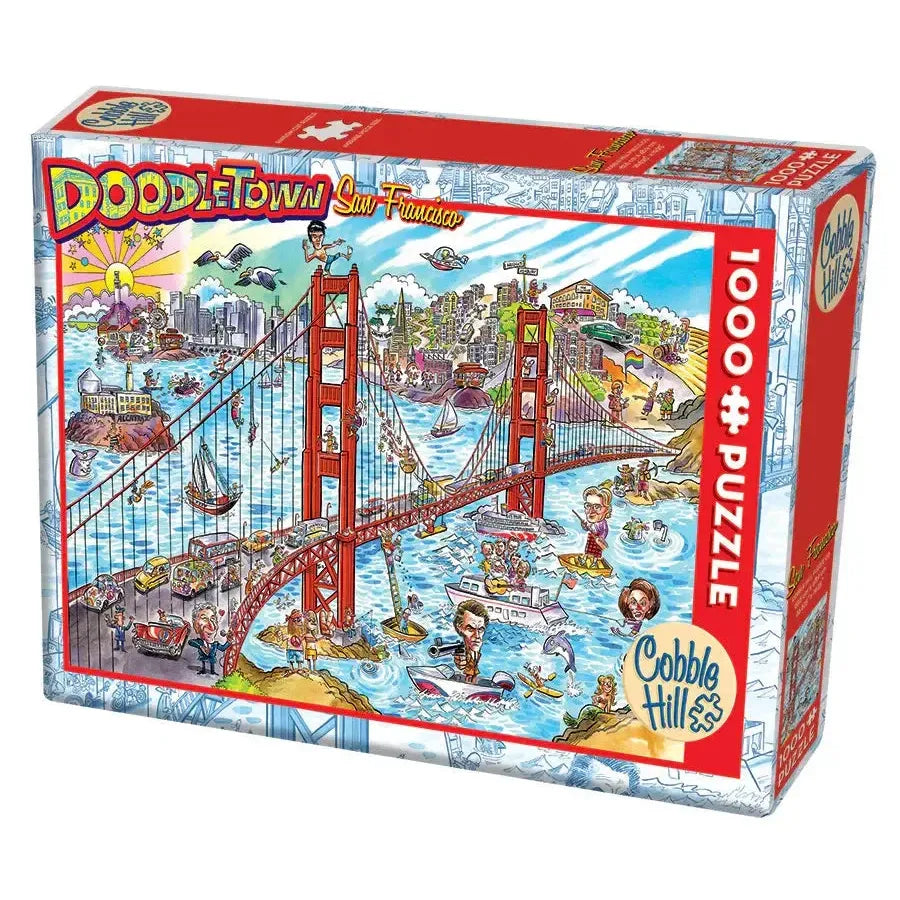 San Francisco Doodle Town 1000 Piece Jigsaw Puzzle Cobble Hill (ONLINE ORDER ONLY)