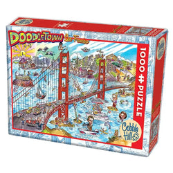 San Francisco Doodle Town 1000 Piece Jigsaw Puzzle Cobble Hill (ONLINE ORDER ONLY)