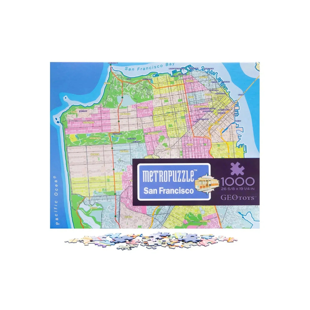San Francisco Metropuzzle 1000 Piece Jigsaw Puzzle Geotoys (ONLINE ORDER ONLY)