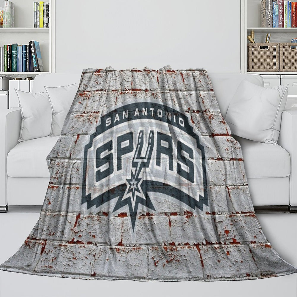 San Antonio Spurs Blanket Flannel Fleece Throw Room Decoration (Online Order Only)