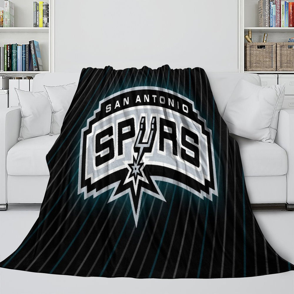 San Antonio Spurs Blanket Flannel Fleece Throw Room Decoration (Online Order Only)