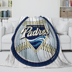 San Diego Padres Blanket Flannel Throw Room Decoration (Online Order Only)