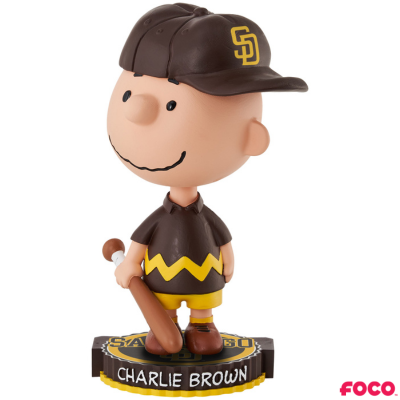 Charlie Brown Peanuts Bighead MLB Bobbleheads (ONLINE ORDER ONLY)