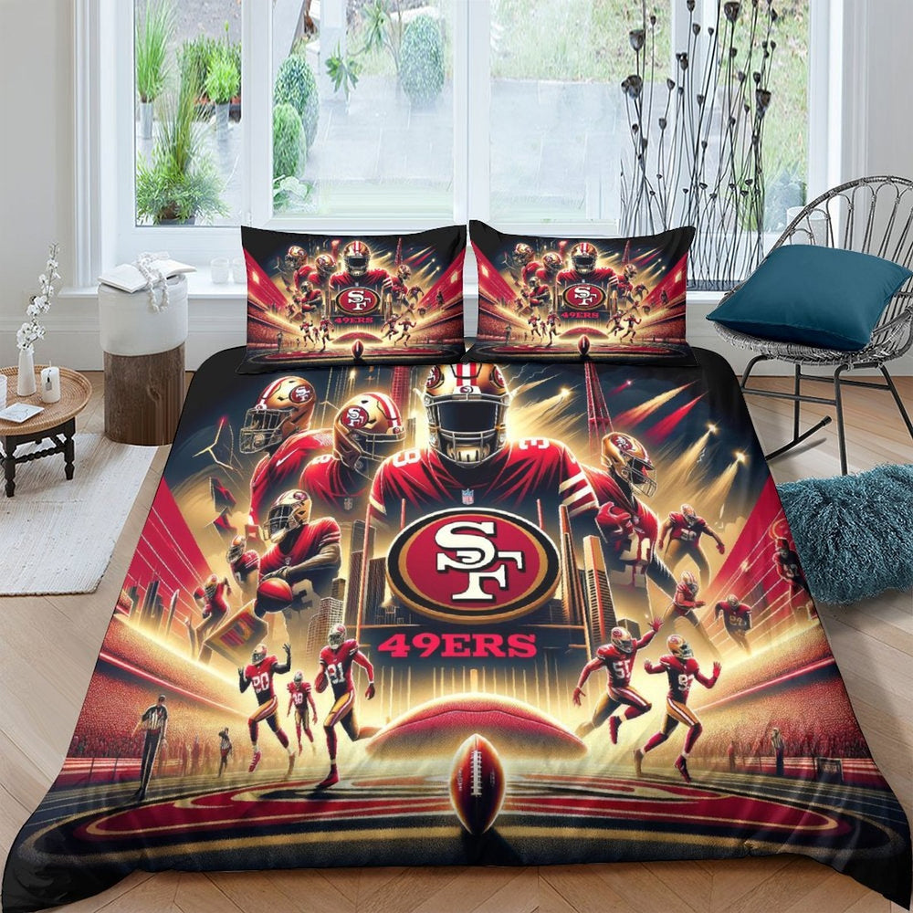 San Francisco 49ers Bedding Set Duvet Cover Without Filler (Online Order Only)