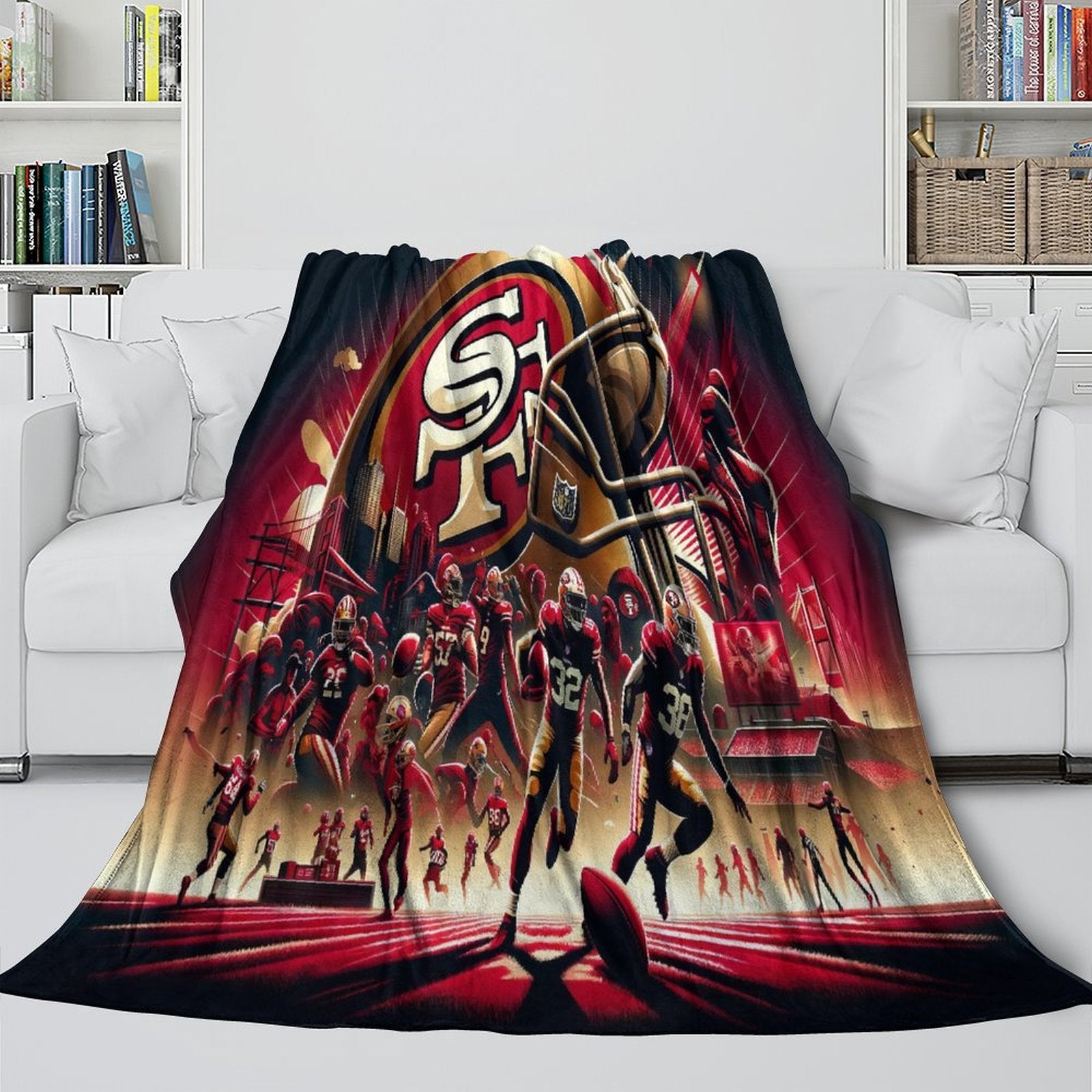 San Francisco 49ers Blanket Flannel Fleece Throw (Online Order Only)