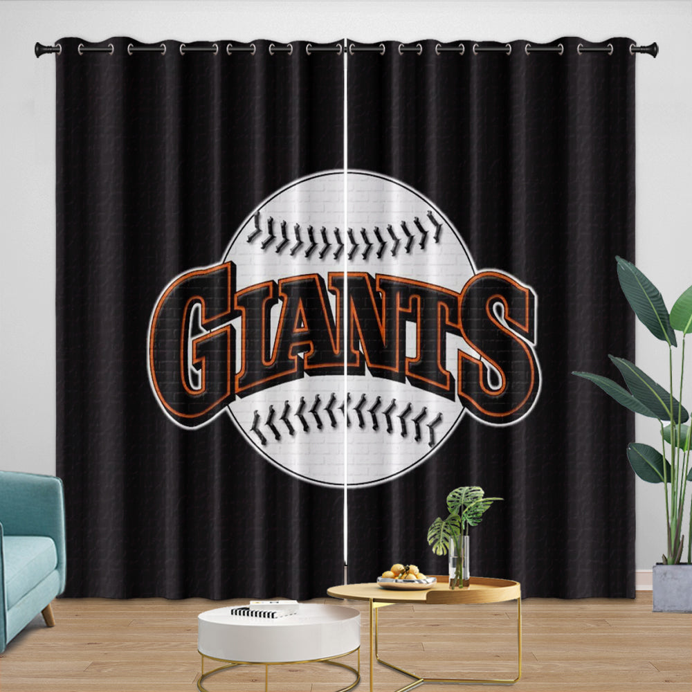 San Francisco Giants Curtains Blackout Window Drapes Room Decoration (Online Order Only)