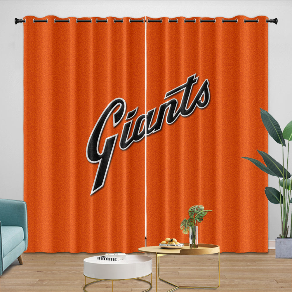 San Francisco Giants Curtains Blackout Window Drapes Room Decoration (Online Order Only)