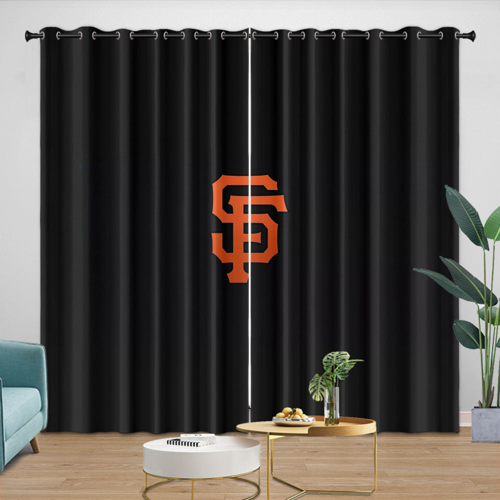 San Francisco Giants Curtains Blackout Window Drapes Room Decoration (Online Order Only)