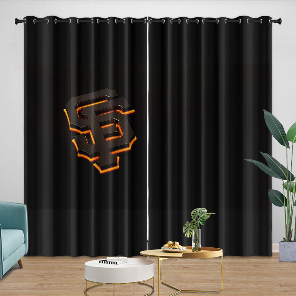 San Francisco Giants Curtains Blackout Window Drapes Room Decoration (Online Order Only)
