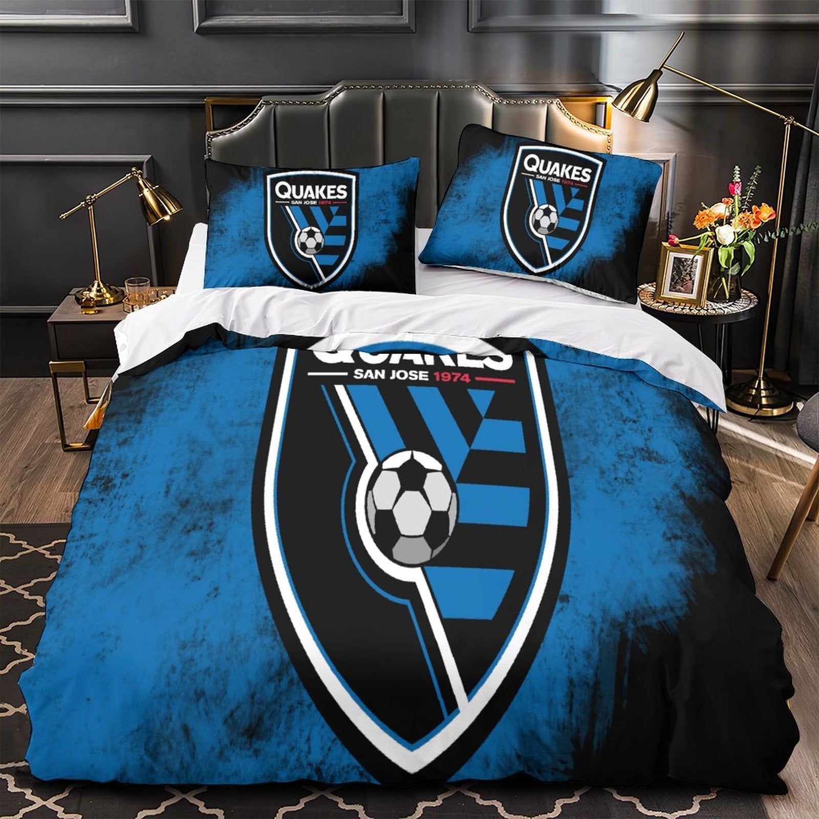 San Jose Earthquakes Bedding Set Duvet Cover Without Filler (Online Order Only)