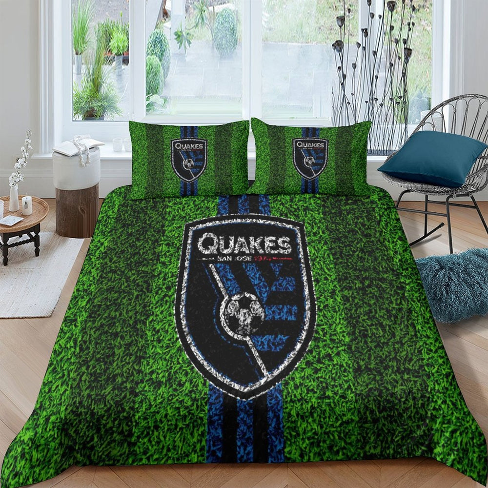 San Jose Earthquakes Bedding Set Duvet Cover Without Filler (Online Order Only)