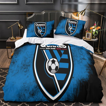 San Jose Earthquakes Bedding Set Duvet Cover Without Filler (Online Order Only)