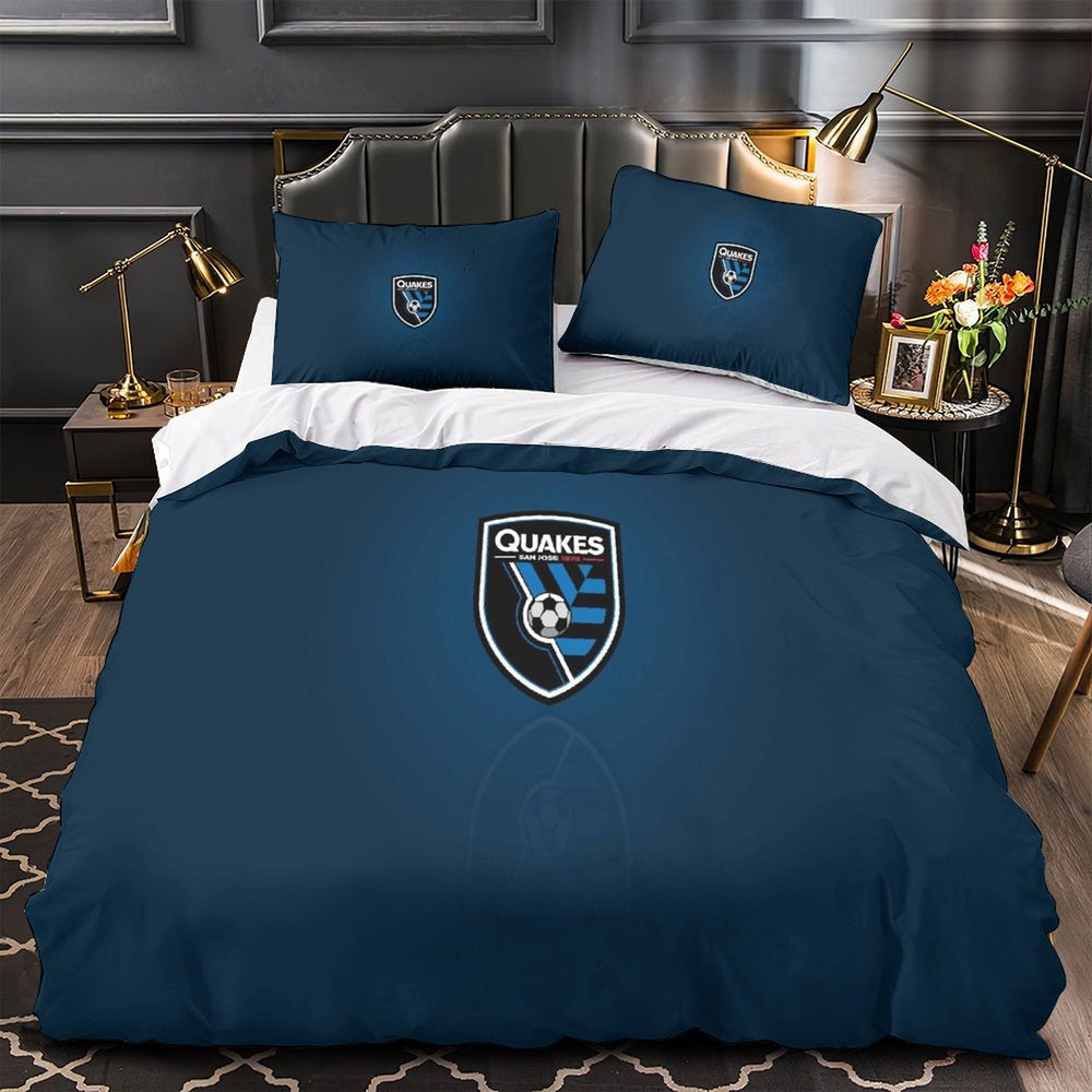 San Jose Earthquakes Bedding Set Duvet Cover Without Filler (Online Order Only)
