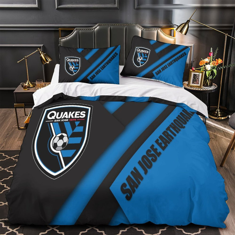 San Jose Earthquakes Bedding Set Duvet Cover Without Filler (Online Order Only)