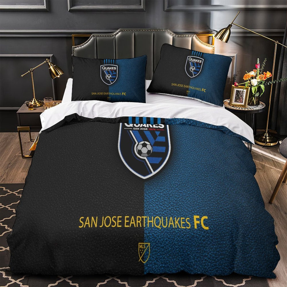 San Jose Earthquakes Bedding Set Duvet Cover Without Filler (Online Order Only)