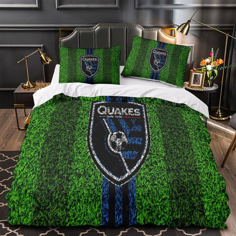 San Jose Earthquakes Bedding Set Duvet Cover Without Filler (Online Order Only)