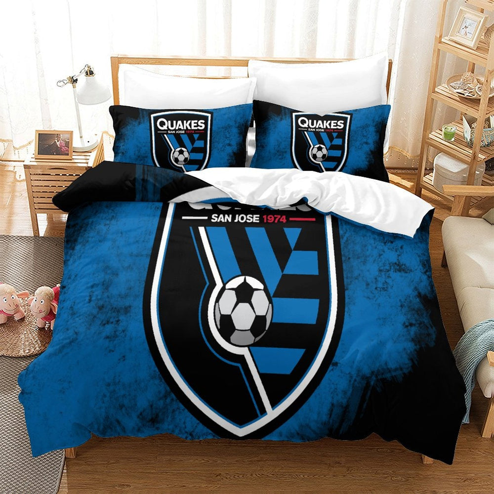 San Jose Earthquakes Bedding Set Duvet Cover Without Filler (Online Order Only)