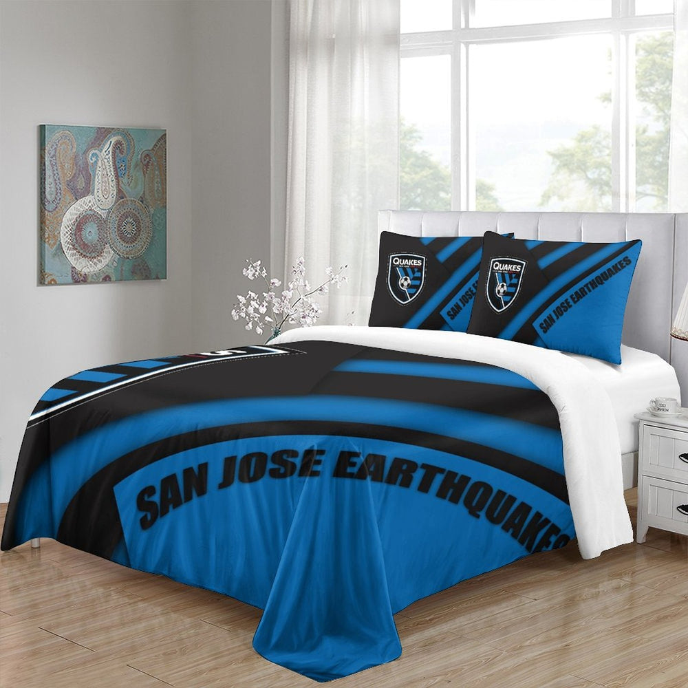 San Jose Earthquakes Bedding Set Duvet Cover Without Filler (Online Order Only)