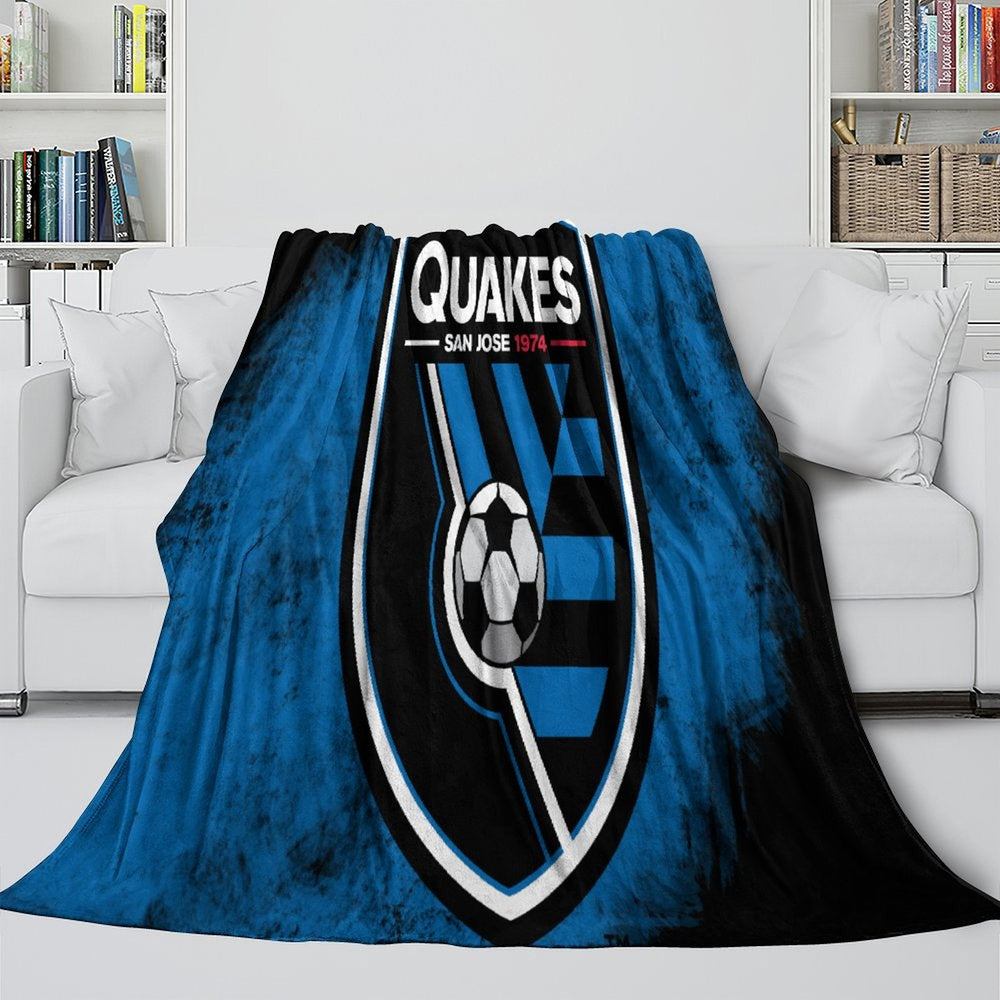 San Jose Earthquakes Blanket Flannel Fleece Throw Room Decoration (Online Order Only)