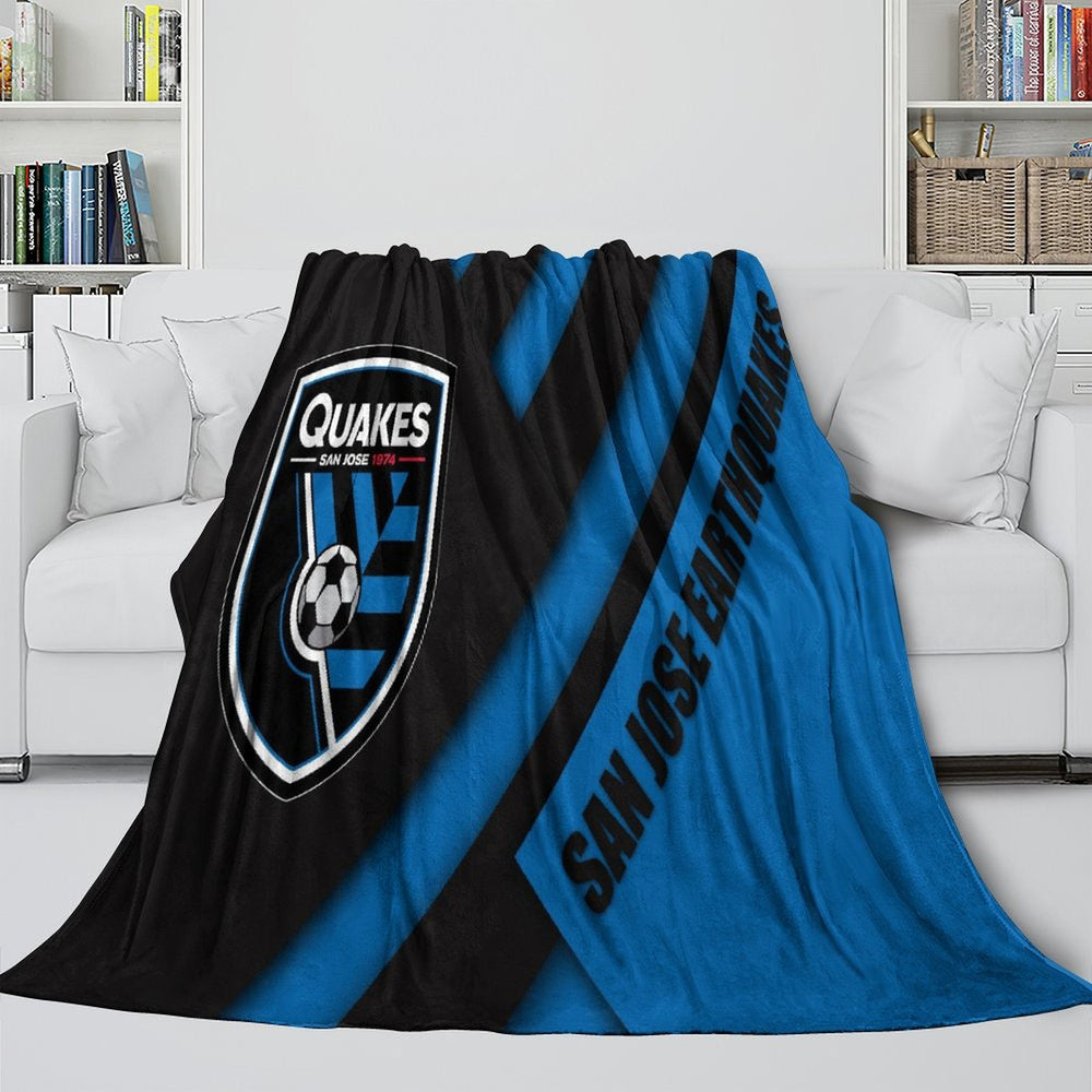 San Jose Earthquakes Blanket Flannel Fleece Throw Room Decoration (Online Order Only)