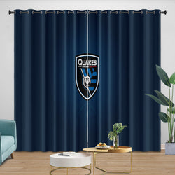 San Jose Earthquakes Curtains Blackout Window Drapes Room Decoration (Online Order Only)