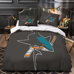 San Jose Sharks Bedding Set Quilt Duvet Cover Without Filler (Online Order Only)