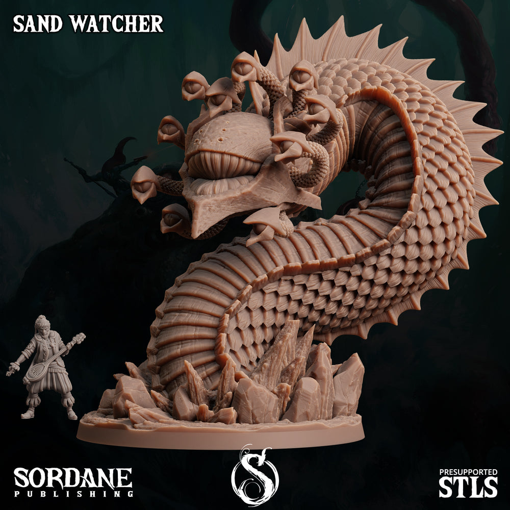 3D Printed Sordane Publishing Sand Watcher 28 32mm D&D (Online Only)