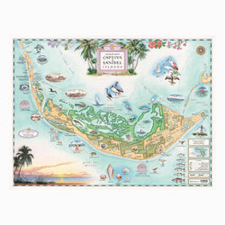 Sanibel & Captiva Islands 1000 Piece Jigsaw Puzzle Xplorer Maps (ONLINE ORDER ONLY)